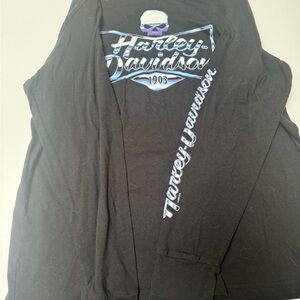 Harley-Davidson Women’s Black Long Sleeve Shirt Willie G